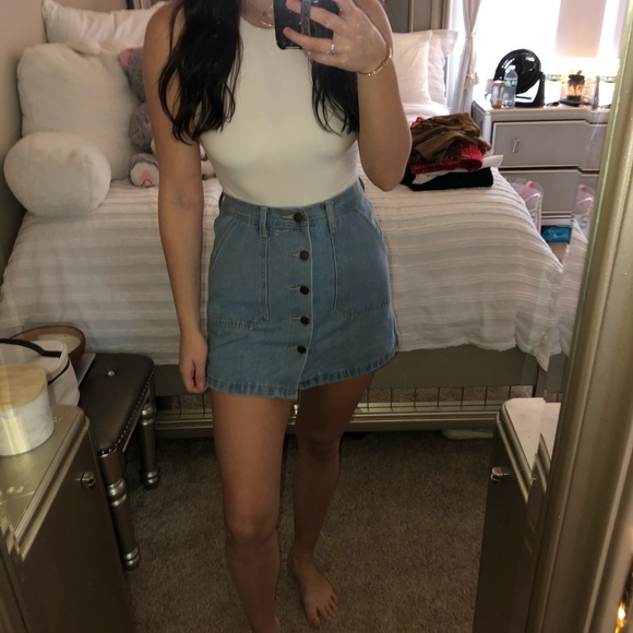 Denim Mini Skirt